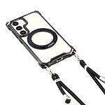 Σκληρή Πλάτη PC+TPU για Samsung Galaxy S26 5G από OEM σε Μαύρο χρώμα με μαγνητική λειτουργία, περιστρεφόμενο Stand και αποσπώμενο Λουράκι.