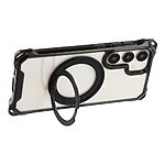 Σκληρή Πλάτη PC+TPU για Samsung Galaxy S26 5G από OEM σε Μαύρο χρώμα με μαγνητική λειτουργία, περιστρεφόμενο Stand και αποσπώμενο Λουράκι.