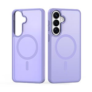 Σκληρή Πλάτη PC+TPU για Samsung Galaxy S26 5G από DUX DUCIS Yind Series σε Μωβ Ανοιχτό χρώμα με ενσωματωμένο μαγνήτη.