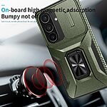 Σκληρή Πλάτη PC+TPU για Samsung Galaxy S26 5G από OEM Camshield σε Πράσινο χρώμα με Kickstand, κάλυμμα κάμερας και αντιολισθητικό σχεδιασμό.