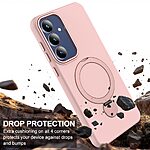 Σκληρή Πλάτη PC+TPU για Samsung Galaxy S26 5G από OEM σε Ροζ χρώμα με περιστρεφόμενο μεταλλικό Ring Stand 360° και μαγνητική συμβατότητα.