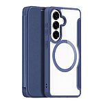 Flip Θήκη από Συνθετικό Δέρμα (PU) για Samsung Galaxy S26 5G από DUX DUCIS Skin X Pro Series σε Μπλε χρώμα με RFID προστασία και θήκη κάρτας.