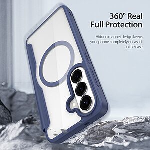 Flip Θήκη από Συνθετικό Δέρμα (PU) για Samsung Galaxy S26 5G από DUX DUCIS Skin X Pro Series σε Μπλε χρώμα με RFID προστασία και θήκη κάρτας.