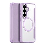 Flip Θήκη από Συνθετικό Δέρμα (PU) για Samsung Galaxy S26 5G από DUX DUCIS Skin X Pro Series σε Ροζ/Μωβ χρώμα με RFID προστασία και θήκη κάρτας.