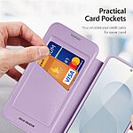 Flip Θήκη από Συνθετικό Δέρμα (PU) για Samsung Galaxy S26 5G από DUX DUCIS Skin X Pro Series σε Ροζ/Μωβ χρώμα με RFID προστασία και θήκη κάρτας.