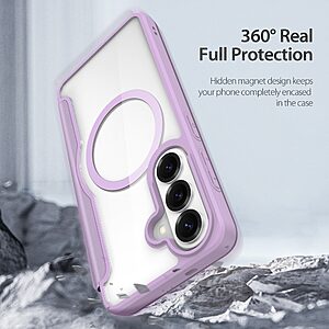 Flip Θήκη από Συνθετικό Δέρμα (PU) για Samsung Galaxy S26 5G από DUX DUCIS Skin X Pro Series σε Ροζ/Μωβ χρώμα με RFID προστασία και θήκη κάρτας.