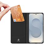 Flip Πορτοφόλι από Συνθετικό Δέρμα (PU) με TPU για Samsung Galaxy S26 5G από DUX DUCIS Skin Pro Series σε Μαύρο χρώμα με θήκη κάρτας και Stand.