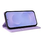 Flip Πορτοφόλι από Συνθετικό Δέρμα (PU) με TPU για Samsung Galaxy S26 5G από YIKATU σε Μωβ Ανοιχτό χρώμα με θήκες καρτών και Stand.