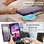 Flip Πορτοφόλι από Συνθετικό Δέρμα (PU) με TPU για Samsung Galaxy S26 5G από CASEME 023 Series σε Μωβ χρώμα με RFID προστασία και Stand.