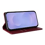 Flip Πορτοφόλι από Συνθετικό Δέρμα (PU) με TPU για Samsung Galaxy S26 5G από YIKATU σε Βαθύ Κόκκινο χρώμα με θήκες καρτών και Stand.