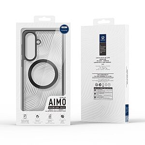 Σκληρή Πλάτη PC+TPU για Samsung Galaxy S26 Plus 5G από DUX DUCIS Aimo Series σε Μαύρο χρώμα με MagSafe και πιστοποίηση REACH.
