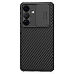 Σκληρή Πλάτη PC+TPU για Samsung Galaxy S26 Plus 5G από NILLKIN Camshield Pro Series σε Μαύρο χρώμα με συρόμενο κάλυμμα κάμερας.