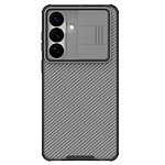 Σκληρή Πλάτη PC+TPU για Samsung Galaxy S26 Plus 5G από NILLKIN Camshield Pro Series σε Μαύρο χρώμα με συρόμενο κάλυμμα κάμερας.