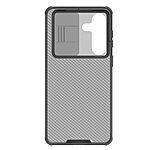 Σκληρή Πλάτη PC+TPU για Samsung Galaxy S26 Plus 5G από NILLKIN Camshield Pro Series σε Μαύρο χρώμα με συρόμενο κάλυμμα κάμερας.