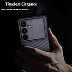 Σκληρή Πλάτη PC+TPU για Samsung Galaxy S26 Plus 5G από NILLKIN Camshield Pro Series σε Μαύρο χρώμα με συρόμενο κάλυμμα κάμερας.