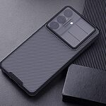 Σκληρή Πλάτη PC+TPU για Samsung Galaxy S26 Plus 5G από NILLKIN Camshield Pro Series σε Μαύρο χρώμα με συρόμενο κάλυμμα κάμερας.