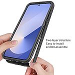 Σκληρή Πλάτη PC+TPU για Samsung Galaxy S26 Plus 5G από OEM σε Μαύρο χρώμα με ενσωματωμένη μεμβράνη προστασίας οθόνης PET.