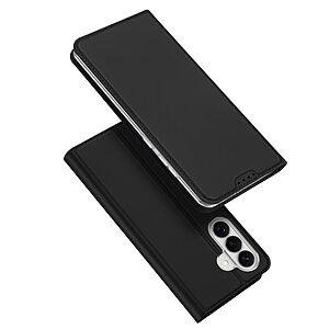 Flip Πορτοφόλι από Συνθετικό Δέρμα (PU) με TPU για Samsung Galaxy S26 Plus 5G από DUX DUCIS Skin Pro Series σε Μαύρο με θήκη κάρτας και stand.