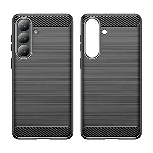Πλάτη TPU για Samsung Galaxy S26 Plus 5G από OEM σε Μαύρο χρώμα με υφή Carbon Fiber και ανθεκτικό φινίρισμα κατά δακτυλικών αποτυπωμάτων.
