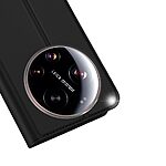 Flip Πορτοφόλι από Συνθετικό Δέρμα (PU) για Xiaomi 17 Ultra 5G από DUX DUCIS Skin Pro Series σε Μαύρο χρώμα με θήκη κάρτας και ενσωματωμένο Stand.