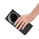 Flip Πορτοφόλι από Συνθετικό Δέρμα (PU) για Xiaomi 17 Ultra 5G από DUX DUCIS Skin Pro Series σε Μαύρο χρώμα με θήκη κάρτας και ενσωματωμένο Stand.