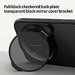 Σκληρή Πλάτη PC+TPU για Xiaomi 17 Ultra 5G από NILLKIN Camshield Prop Magnetic Series σε ημιδιάφανο μαύρο χρώμα με διαφανές κάλυμμα φακού και μαγνητική σύνδεση.