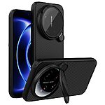 Σκληρή Πλάτη PC+TPU για Xiaomi 17 Ultra 5G από NILLKIN Camshield Prop Magnetic Series σε Μαύρο με διαφανές κάλυμμα φακού, Stand και μαγνητική σύνδεση.