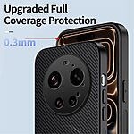 Σκληρή Πλάτη PC+TPU για Xiaomi 17 Ultra 5G από WANLONFENG QT Series σε Μαύρο χρώμα με ενσωματωμένο kickstand και μαγνητική συμβατότητα.