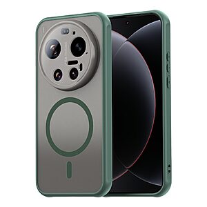 Σκληρή Πλάτη PC+TPU για Xiaomi 17 Ultra 5G από OEM σε Πράσινο χρώμα με ενσωματωμένο μαγνήτη και προστασία κάμερας.