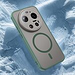 Σκληρή Πλάτη PC+TPU για Xiaomi 17 Ultra 5G από OEM σε Πράσινο χρώμα με ενσωματωμένο μαγνήτη και προστασία κάμερας.