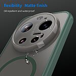 Σκληρή Πλάτη PC+TPU για Xiaomi 17 Ultra 5G από OEM σε Πράσινο χρώμα με ενσωματωμένο μαγνήτη και προστασία κάμερας.