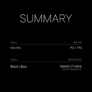 Flip Πορτοφόλι από Συνθετικό Δέρμα (PU) με TPU για Xiaomi 17 Ultra 5G από DUX DUCIS Skin Pro Series σε Μπλε χρώμα με θήκη κάρτας και Stand.