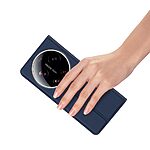 Flip Πορτοφόλι από Συνθετικό Δέρμα (PU) με TPU για Xiaomi 17 Ultra 5G από DUX DUCIS Skin Pro Series σε Μπλε χρώμα με θήκη κάρτας και Stand.