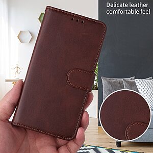 Flip Πορτοφόλι από Συνθετικό Δέρμα (PU) με TPU για Xiaomi 17 Ultra 5G από OEM σε Καφέ χρώμα με θήκες καρτών και Stand.