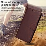 Flip Πορτοφόλι από Συνθετικό Δέρμα (PU) με TPU για Xiaomi 17 Ultra 5G από OEM σε Καφέ χρώμα με θήκες καρτών και Stand.