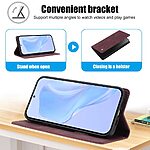 Flip Πορτοφόλι από Συνθετικό Δέρμα (PU) με TPU για Xiaomi 17 Ultra 5G σε Κόκκινο Σκούρο χρώμα με RFID προστασία, θήκες καρτών και stand.