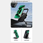 Πλάτη από Συνθετικό Δέρμα (PU) με TPU για Xiaomi 17 Ultra 5G από ABEEL Guardian Model 2 σε Μαύρο με ενσωματωμένο μαγνήτη N52 2500 Gauss.