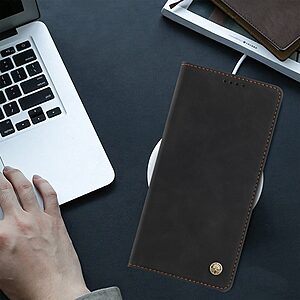 Flip Πορτοφόλι από Συνθετικό Δέρμα (PU) με TPU για Xiaomi 17 Ultra 5G - OEM - Μαύρο με RFID προστασία, θήκες καρτών και ενσωματωμένο Stand.