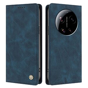 Flip Πορτοφόλι από Συνθετικό Δέρμα (PU) με TPU για Xiaomi 17 Ultra 5G σε Μπλε Σκούρο χρώμα με RFID Blocking, Wallet και Stand.