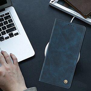 Flip Πορτοφόλι από Συνθετικό Δέρμα (PU) με TPU για Xiaomi 17 Ultra 5G σε Μπλε Σκούρο χρώμα με RFID Blocking, Wallet και Stand.