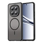 Σκληρή Πλάτη PC+TPU για Xiaomi Poco M8 5G / Redmi Note 15 5G / Redmi Note 15 4G με ενσωματωμένο μαγνήτη, αντικρουστική προστασία και ημιδιάφανο ματ φινίρισμα σε Μαύρο χρώμα.
