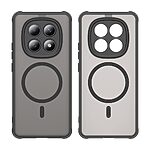 Σκληρή Πλάτη PC+TPU για Xiaomi Poco M8 5G / Redmi Note 15 5G / Redmi Note 15 4G με ενσωματωμένο μαγνήτη, αντικρουστική προστασία και ημιδιάφανο ματ φινίρισμα σε Μαύρο χρώμα.