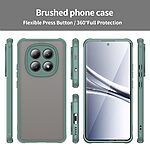 Σκληρή Πλάτη PC+TPU για Xiaomi Poco M8 5G / Redmi Note 15 5G / Redmi Note 15 4G σε Πράσινο χρώμα με αερόσακους γωνιών και frosted διάφανο φινίρισμα.