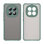 Σκληρή Πλάτη PC+TPU για Xiaomi Poco M8 5G / Redmi Note 15 5G / Redmi Note 15 4G σε Πράσινο χρώμα με αερόσακους γωνιών και frosted διάφανο φινίρισμα.