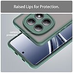 Σκληρή Πλάτη PC+TPU για Xiaomi Poco M8 5G / Redmi Note 15 5G / Redmi Note 15 4G σε Πράσινο χρώμα με αερόσακους γωνιών και frosted διάφανο φινίρισμα.