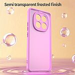 Σκληρή Πλάτη PC+TPU για Xiaomi Poco M8 5G / Redmi Note 15 5G / Redmi Note 15 4G από OEM σε Ροζ χρώμα με αερόσακους γωνιών και frosted διάφανο φινίρισμα.