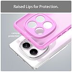 Σκληρή Πλάτη PC+TPU για Xiaomi Poco M8 5G / Redmi Note 15 5G / Redmi Note 15 4G από OEM σε Ροζ χρώμα με αερόσακους γωνιών και frosted διάφανο φινίρισμα.