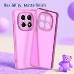 Σκληρή Πλάτη PC+TPU για Xiaomi Poco M8 5G / Redmi Note 15 5G / Redmi Note 15 4G από OEM σε Ροζ χρώμα με αερόσακους γωνιών και frosted διάφανο φινίρισμα.