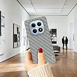 Πλάτη από Συνθετικό Δέρμα (PU) για Xiaomi Poco M8 5G / Redmi Note 15 5G / Redmi Note 15 4G από IMAK Ruiyi Series σε Γκρι Ανοιχτό χρώμα.