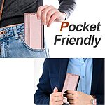 Flip Πορτοφόλι από Συνθετικό Δέρμα (PU) με TPU για Xiaomi Poco M8 5G / Redmi Note 15 5G / Redmi Note 15 4G σε Ροζ Χρυσό με θήκη κάρτας και Stand.